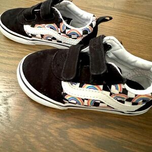 Vans Toddler Old School Black/Rainbow shoes
